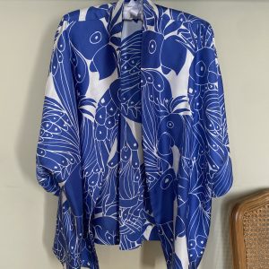kimono corto pappagalli